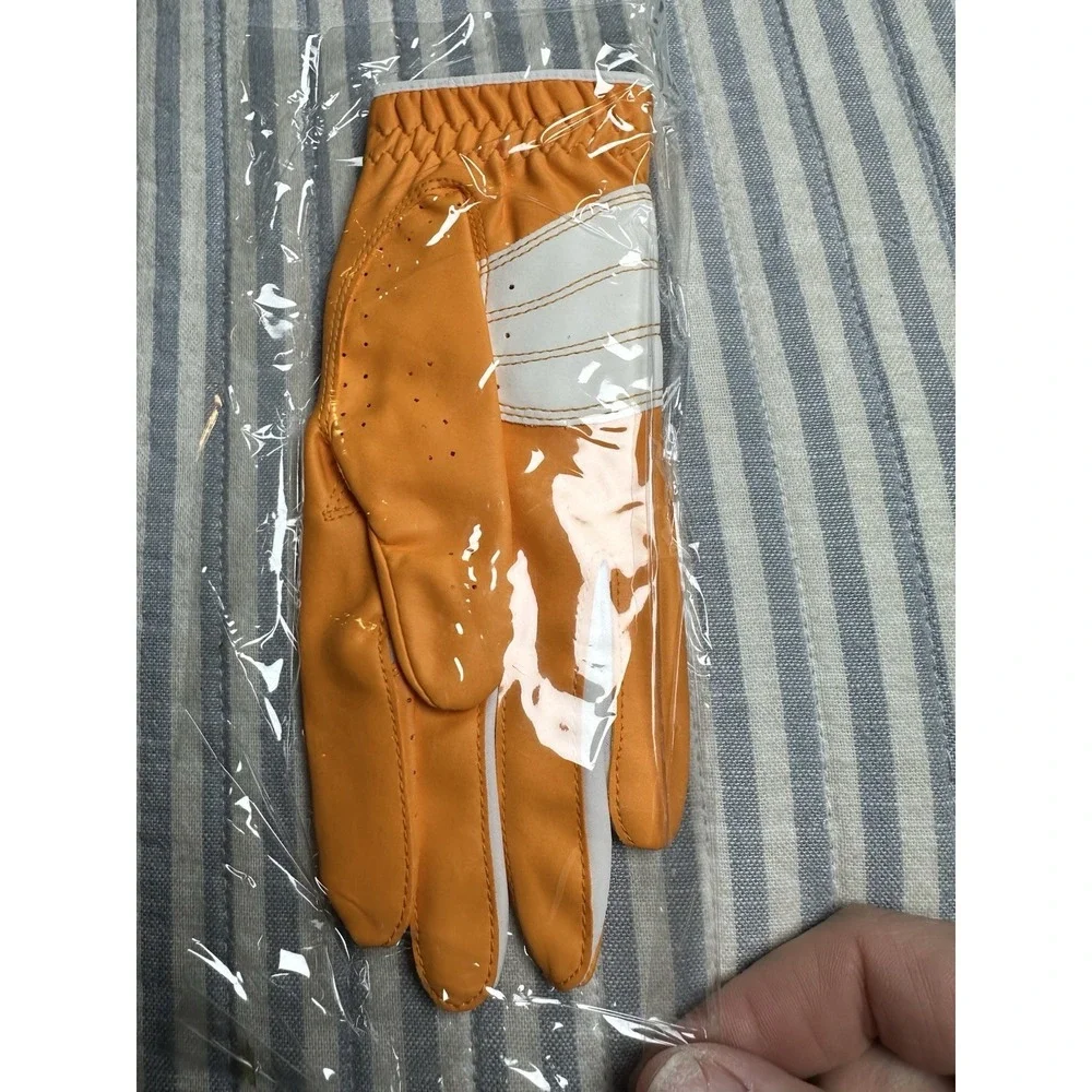 HJ‎ Glove Gripper Ladies Golf Glove Medium Right Hand Mango Orange Microfiber